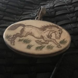 Sterling silver Horse Pendant